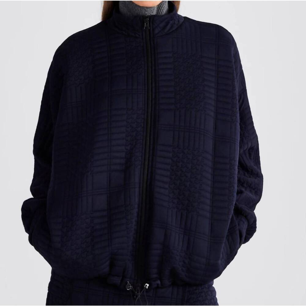 NEW IN/ONE pippa matlasse crop jacket in navy